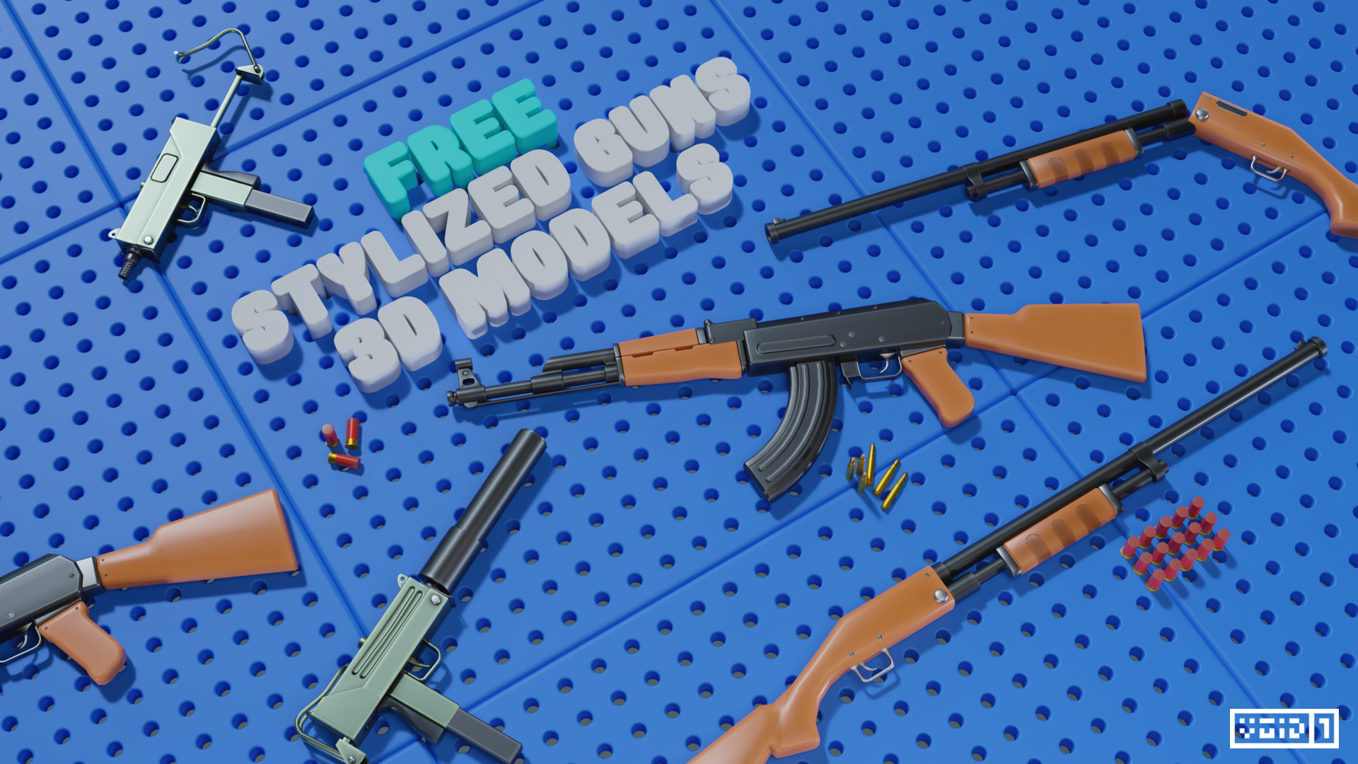 Free Stylized Guns 3D Models now Released!! - Release Announcements