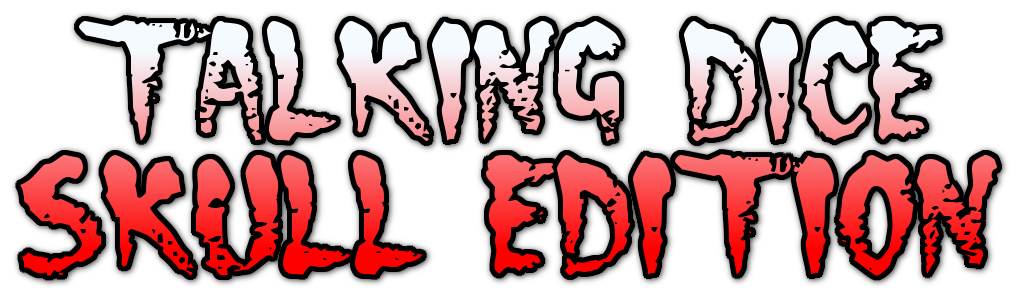 3D Talking Skull Dice Roller For Horror & Fantasy Tabletop Gaming D2 - D20