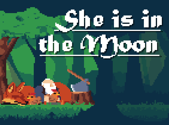 Cover image for She is in the Moon