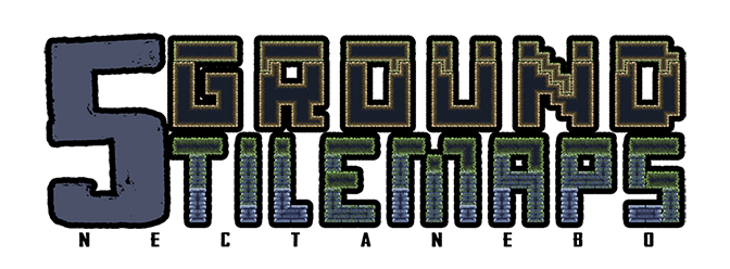 5 Ground Tilemaps (Pixel Art)