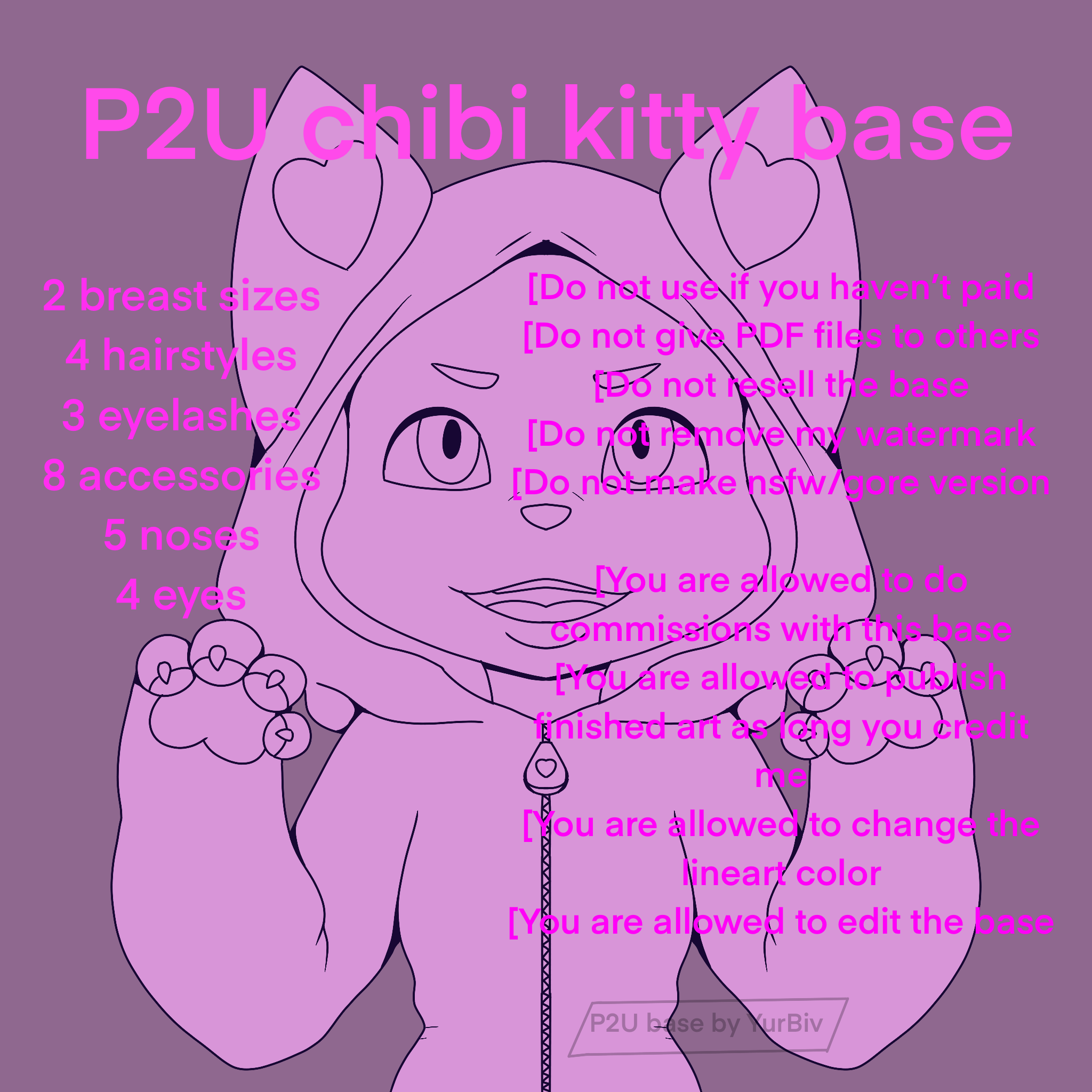 P2U Chibi Base Set, Pay to Use, $4