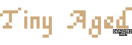 Tiny Aged pixel font