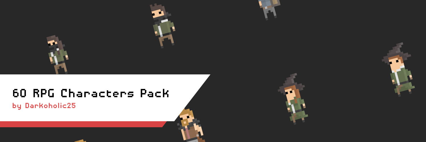 60 RPG Characters Pack