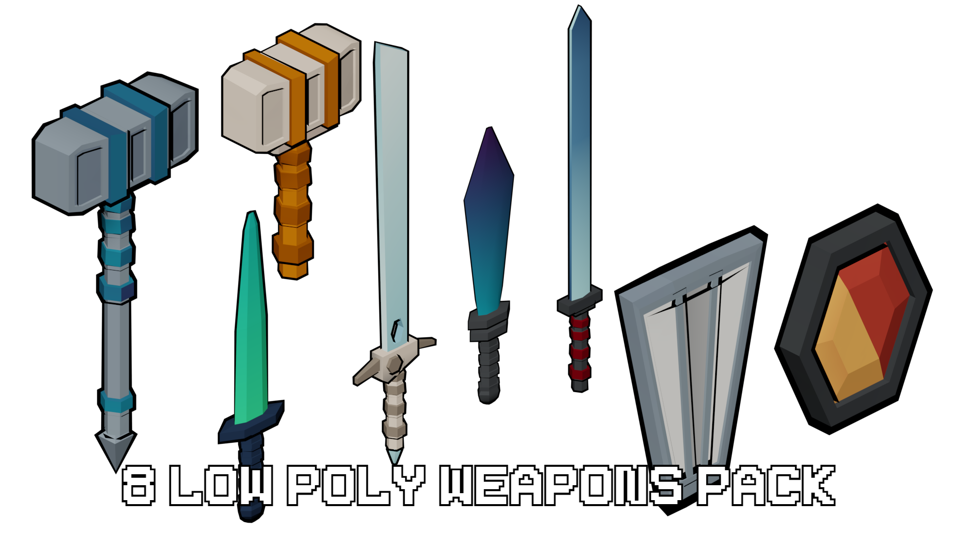 [Free]Low Poly Weapons Pack