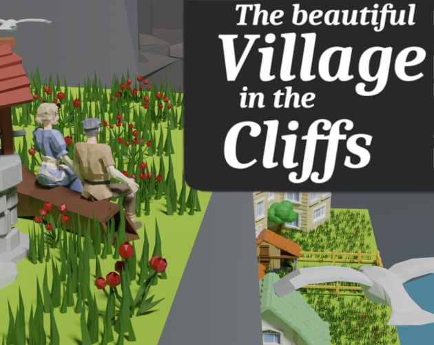 The beautiful Village in the Cliffs