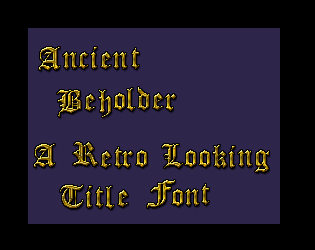 Ancient Beholder (Font)