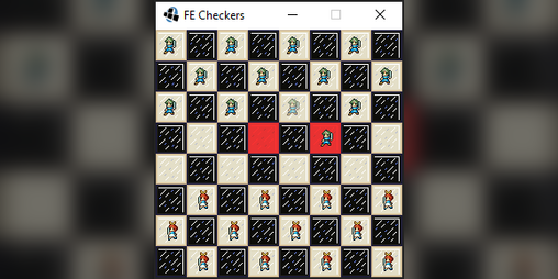 Cover image for Fire Emblem Themed Checkers (Alm vs Celica)