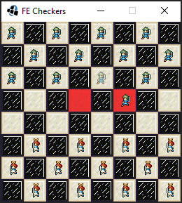 Cover image for Fire Emblem Themed Checkers (Alm vs Celica)