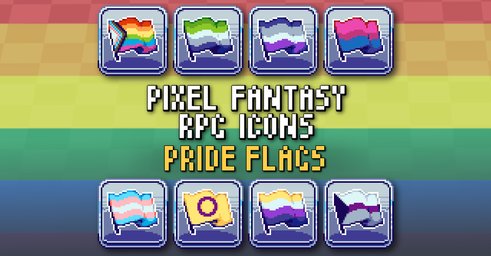 PIXEL FANTASY RPG ICONS - Pride Flags