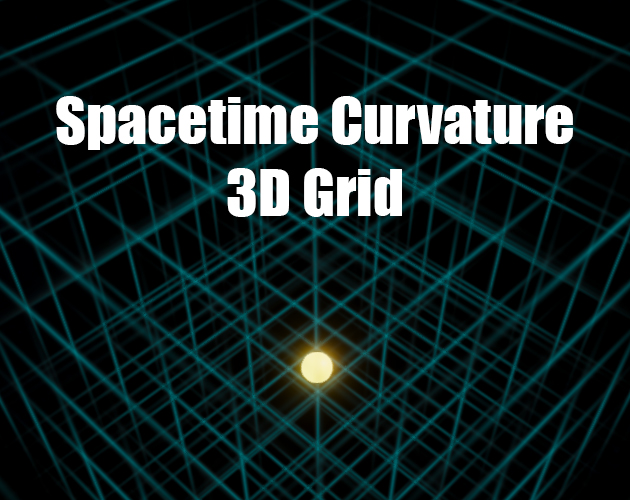 Spacetime Curvature 3D Grid by Vanlal Hriata