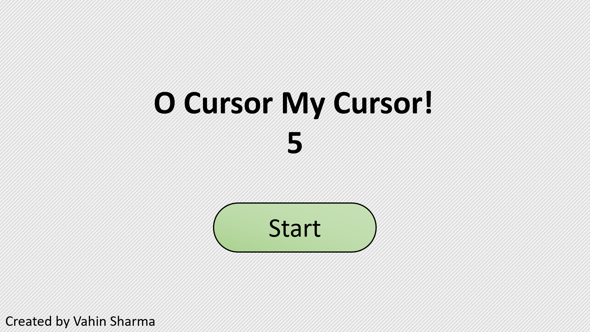 O Cursor My Cursor! 5