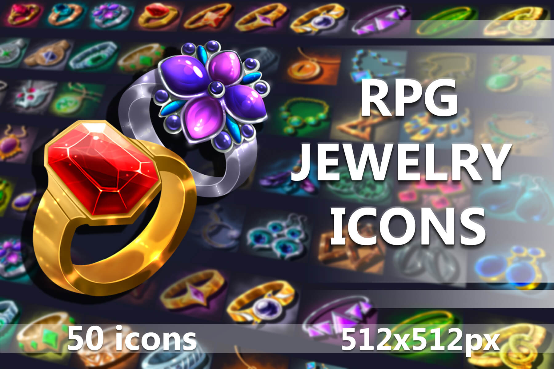 Rings and Jewelry Game Icons