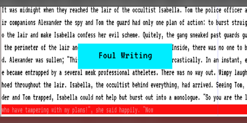 Cover image for Foul Writing
