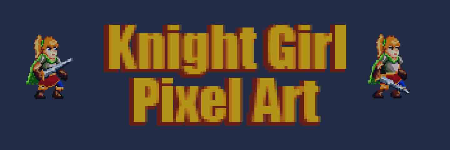 Warrior Girl Pixel Art