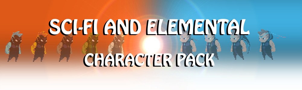 Free Sci-Fi and Elemental Character Pack