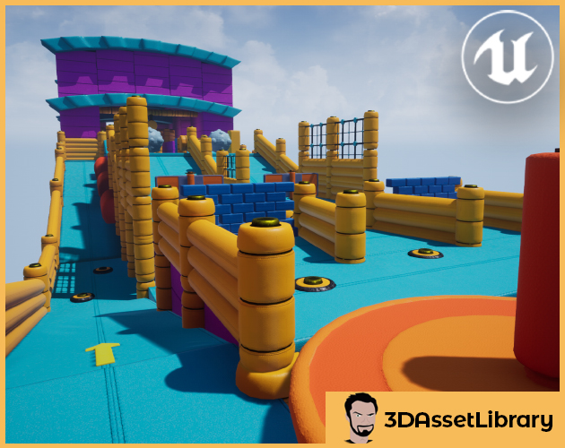 UE4: Fun Obstacle Course by 3DAssetLibrary.com