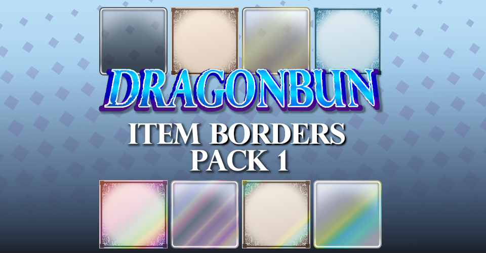 DRAGONBUN - Item Borders: Pack 1