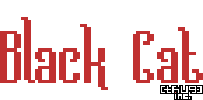 Black Cat pixel & classic fonts