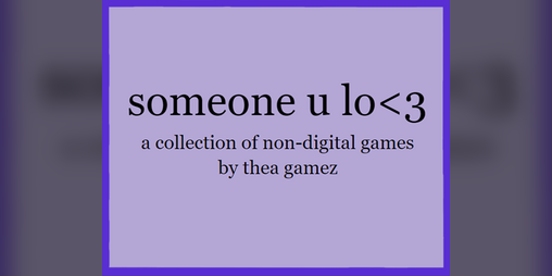Cover image for someone u lo<3