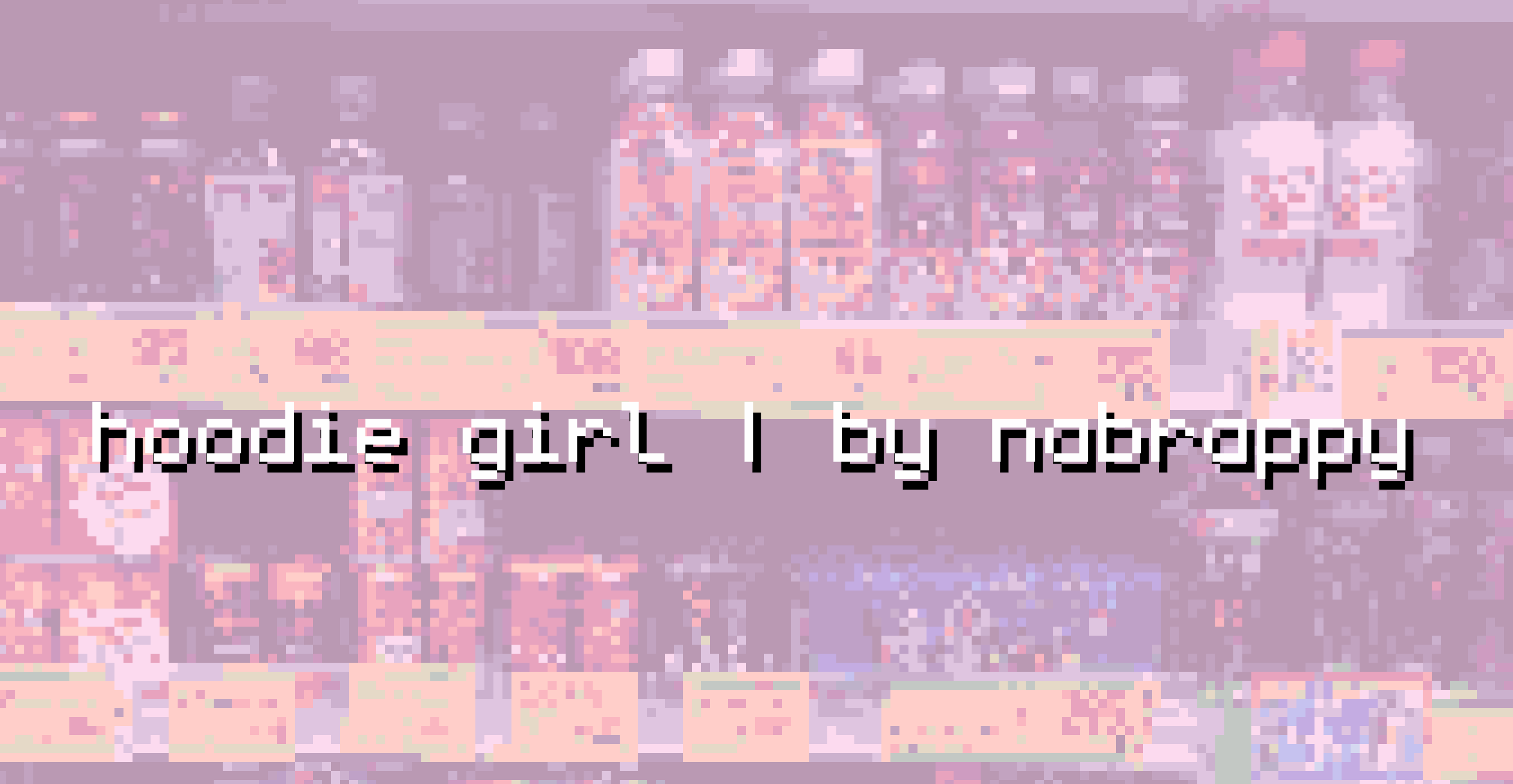 hoodie girl | pixel character