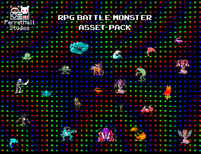 FerretHall RPG Battle Monster Asset Pack
