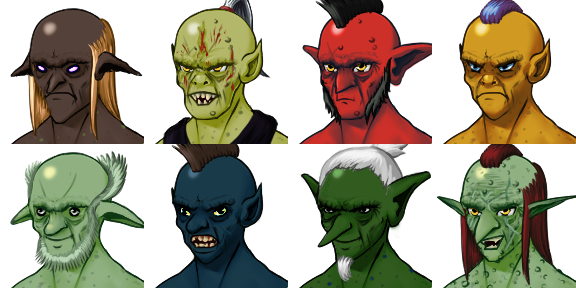 "Greenskin" characters