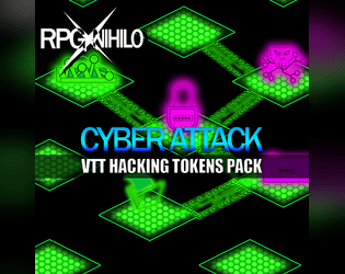 Cyber Attack Hacking Token and Map Pack  