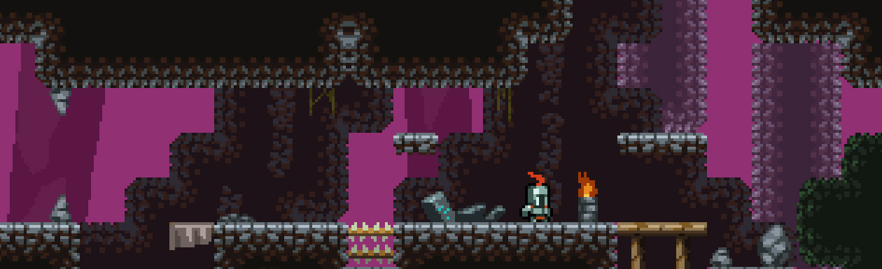 Rocky Caves Platformer Tileset