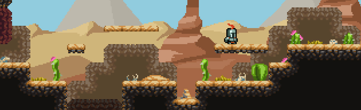 Sandy Desert Platformer Tileset