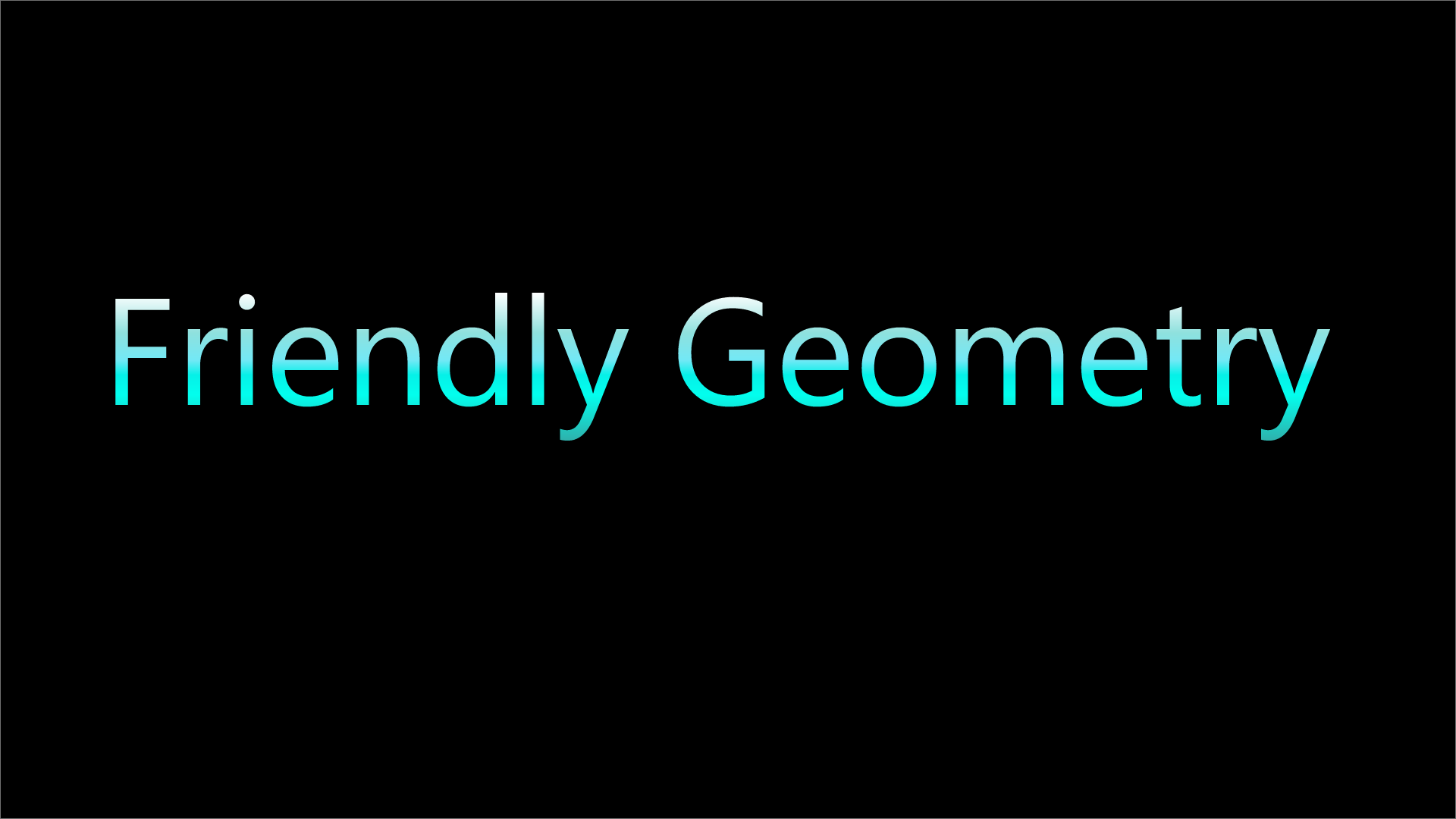 Cover image for Friendly Geometry