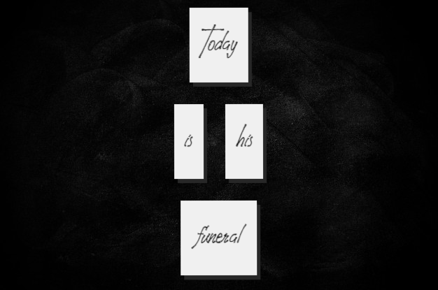 Cover image for Today is his funeral