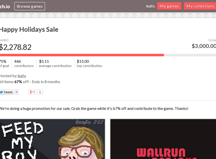Itch.io won't take a cut of game sales on May 14th