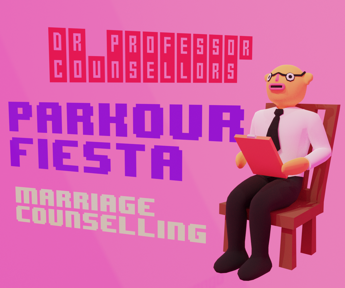 Cover image for Dr Professor Counsellor's Parkour Fiesta : Marriage Counselling