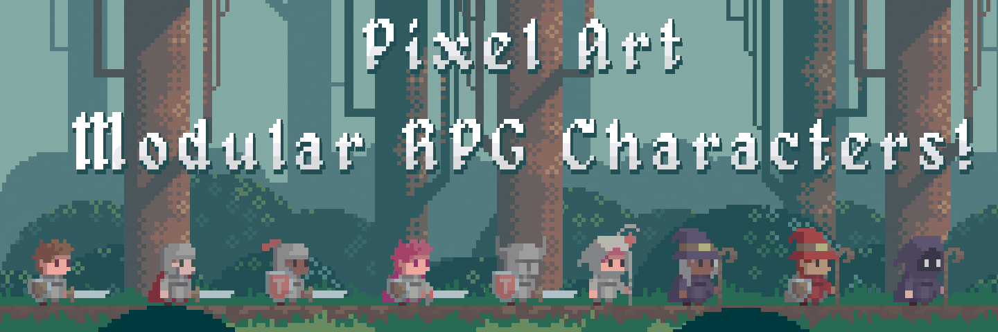 Pixel Art Modular RPG Characters