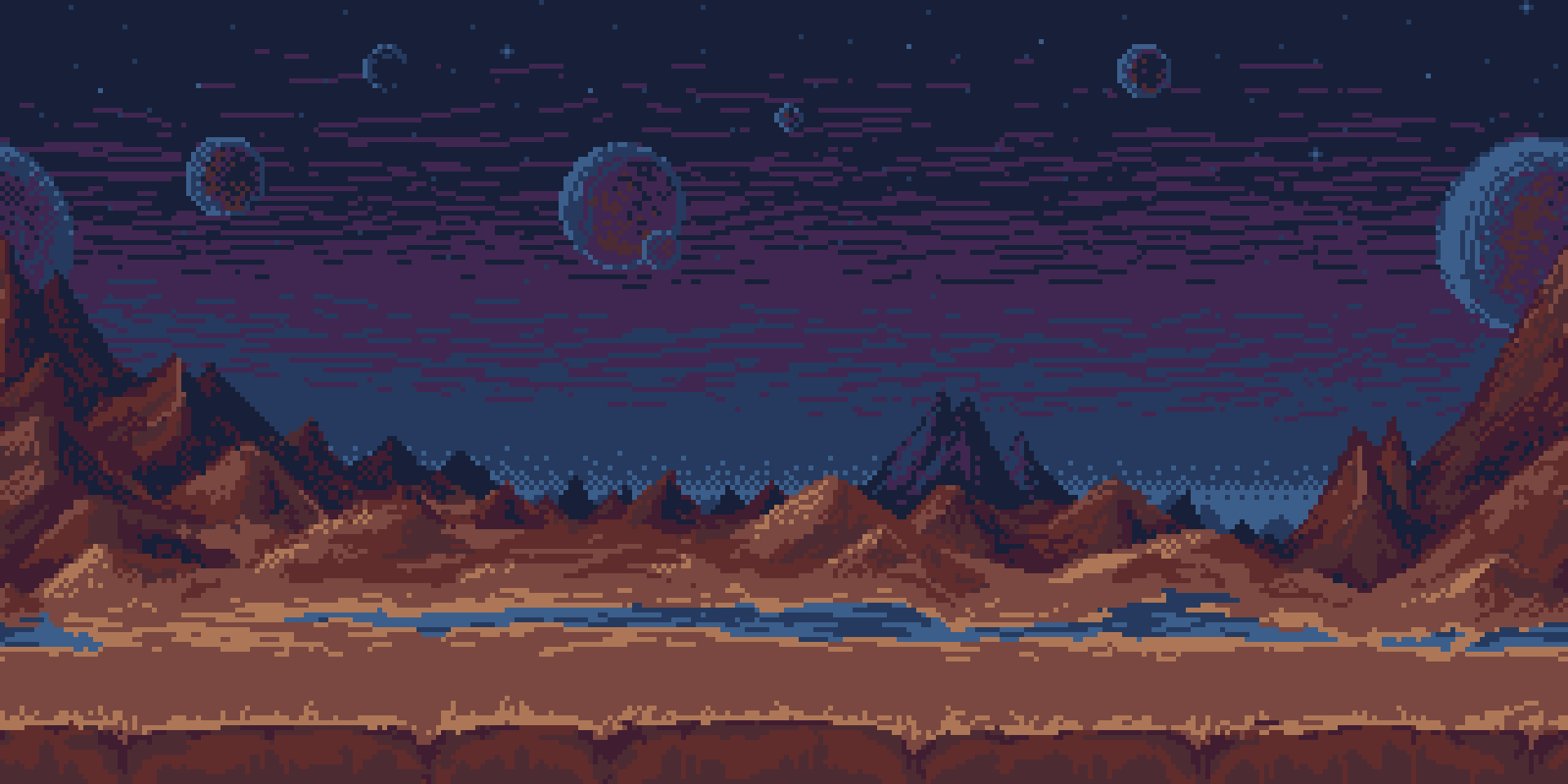 Parallax Terrestrial Planet by kayillustrations