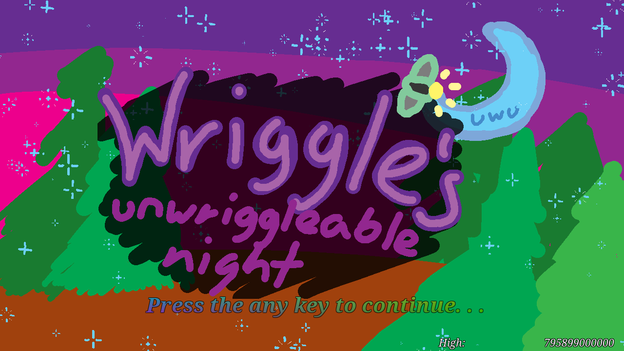 Cover image for wriggle's unwriggleable night