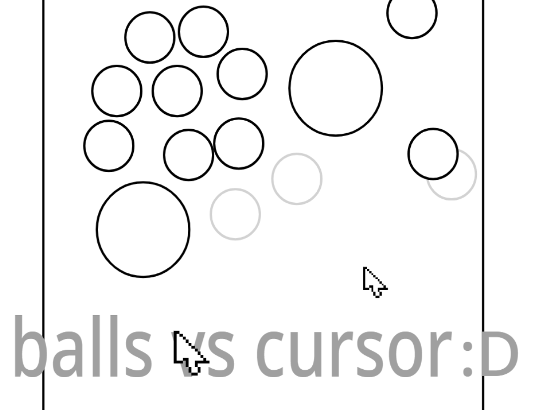 balls vs cursor