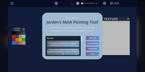 Cover image for Jordan's picoCAD Painter