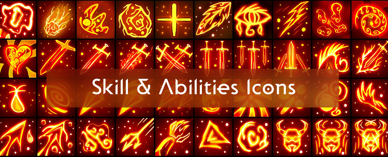 Assets: Skill & Ability Icons Pack[+70] #4