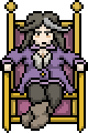 Mayor looking annoyed, occasionally hitting her chair.