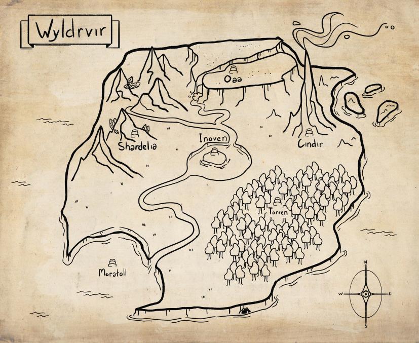 World of Wyldrvir Map 