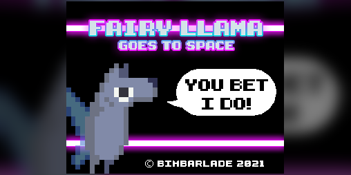 Cover image for Fairy Llama Goes to Space