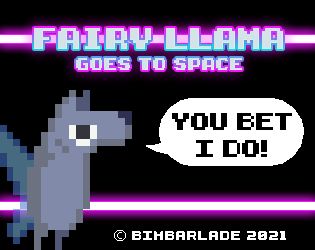 Fairy Llama Goes to Space