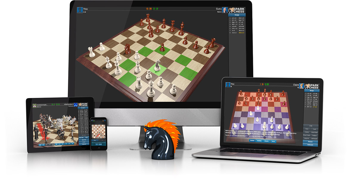 Скачать SparkChess 9 для ПК  Play chess online, Chess online, Chess game