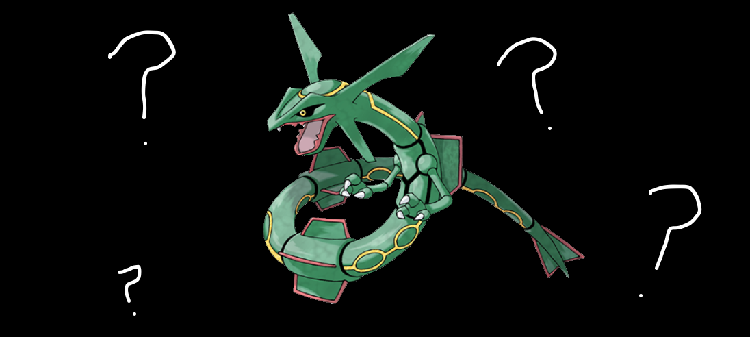 Shiny Rayquaza (Gen 3 Emerald)