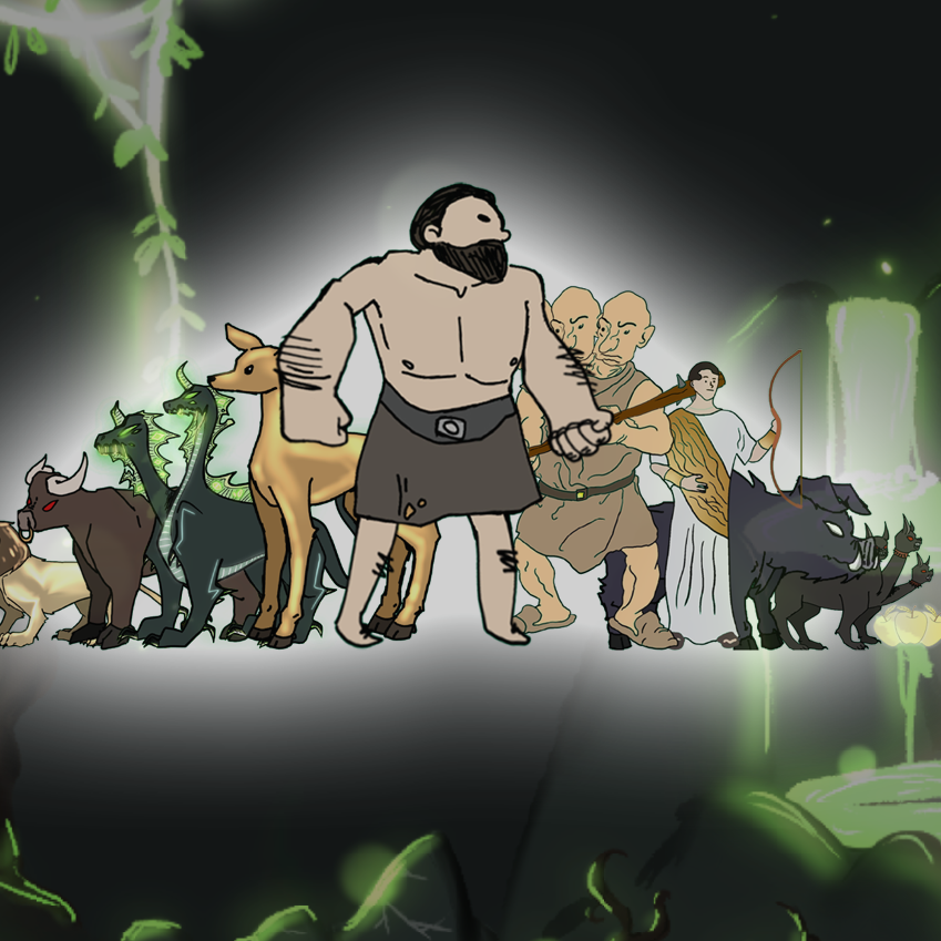 Cover image for The 12 Labors of Hercules