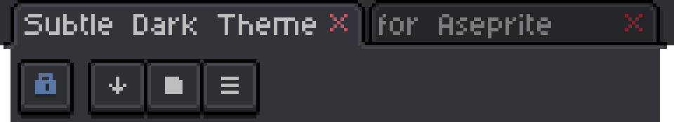 Subtle Dark Theme for Aseprite