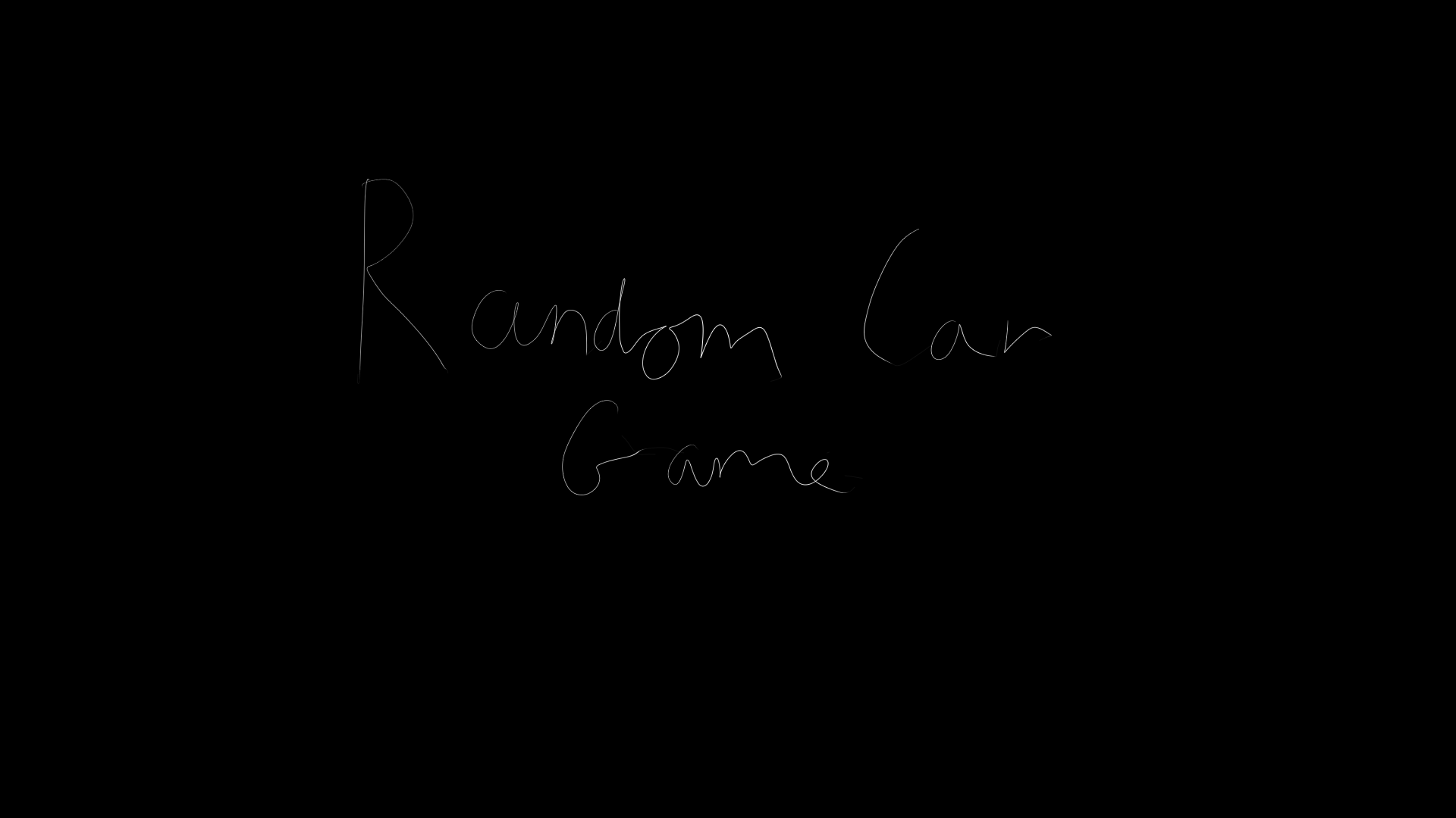 Random Car Game BETA