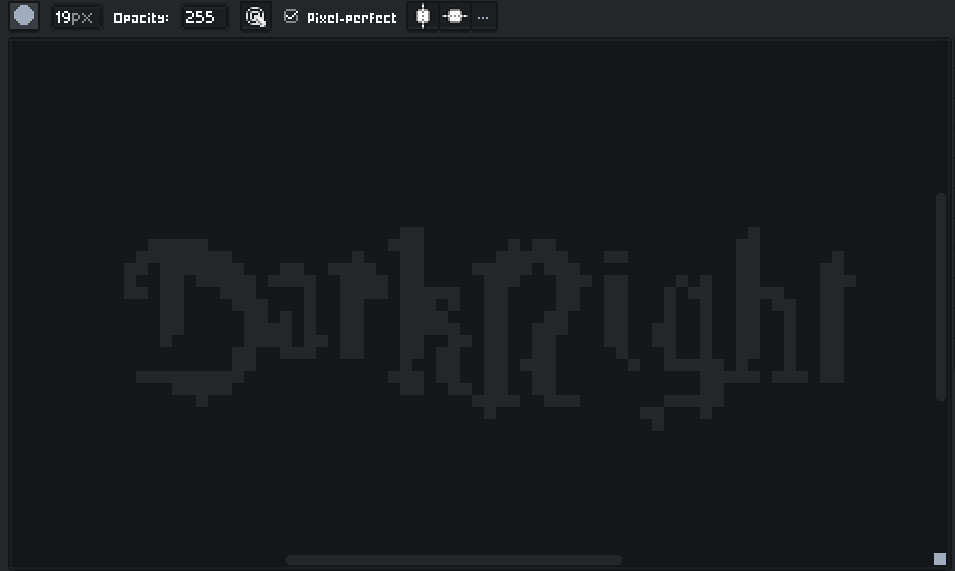 Dark night : A dark Blue theme for Aseprite