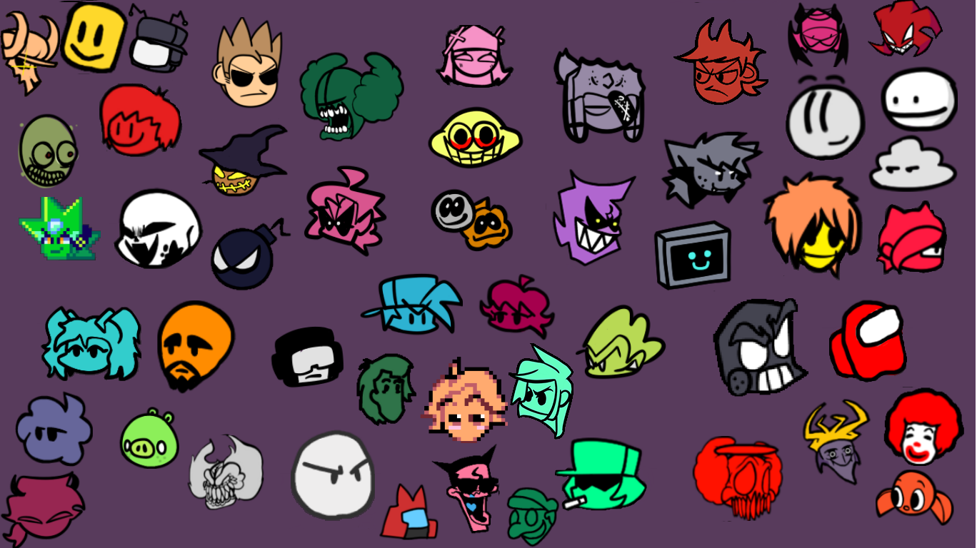 Friday Night Funkin' Week 7 With Colored Icons And Colored Arrows!